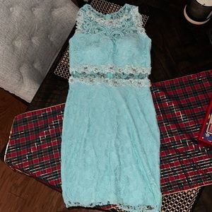 Dancing Queen dress light turquoise color